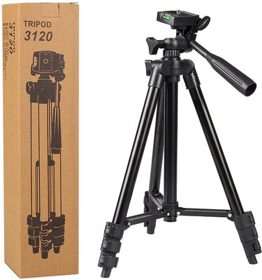 

LIFEMUSIC Professional 3120 Portable Adjustable tripod||360 degree tripod|| Foldable triopod|| Camera stand|| Mobile Tripod|| Camcorder tripod|| Camera mount|| Extendable tripod||Three-Dimensional Head & Quick Release Plate Tripod(Black, Supports Up to 15