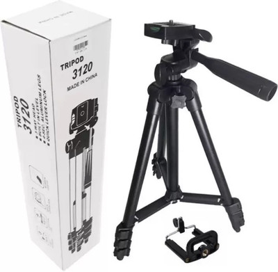 

LIFEMUSIC Brand New Professional 3120 Portable Adjustable tripod||360 degree tripod|| Foldable triopod|| Camera stand|| Mobile Tripod|| Camcorder tripod|| Camera mount|| Extendable tripod||Three-Dimensional Head & Quick Release Plate Tripod Tripod(Black, 