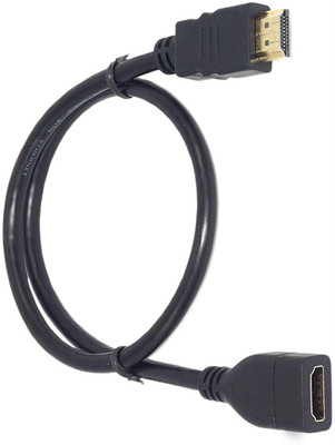 

Fangtooth TV-out Cable 0.8 Meter HDMI Male to Female Extension Cable Connector(Black, For TV)