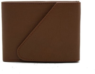 delma Men Casual Brown Artificial Leather Wallet(4 Card Slots)