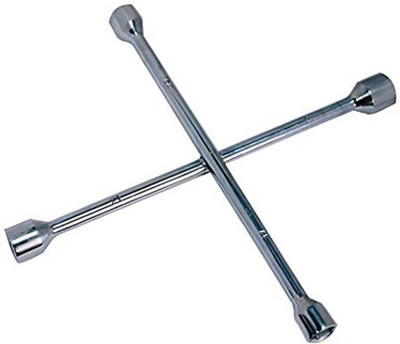 XRON SUITABLE FOR ALL KIND OF FOUR WHEELERS X RON SPANNER FOR CAR BIKE TYRE OPENING Double Sided Lug Wrench(Pack of 1)