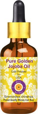 

Deve Herbes Pure Golden Jojoba's Oil (Simmondsia chinensis) 100% Natural Therapeutic_ Grade Cold Pressed(30 ml)