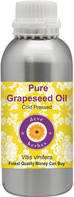 

Deve Herbes Pure Grapeseed Oil (Vitis vinifera) 100% Natural Therapeutic Grade Cold Pressed(1250 ml)