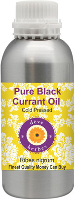 

Deve Herbes Pure Black Currant Oil (Ribes nigrum) 100% Natural Therapeutic Grade Cold Pressed(300 ml)