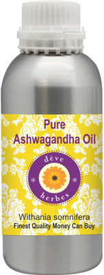 

Deve Herbes Pure Ashwagandha Oil (Withania somnifera) 100% Natural Therapeutic Grade(1250 ml)