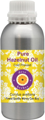 

Deve Herbes Pure Hazelnut Oil (Corylus avellana) 100% Natural Therapeutic Grade Cold Pressed(1250 ml)