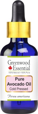 

Greenwood Essential Pure Avocado Oil (Persea americana)-with Glass Dropper 100% Natural Therapeutic Grade Cold Pressed(50 ml)