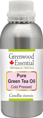 

Greenwood Essential Pure Green Tea Oil (Camellia sinensis) with 100% Natural Therapeutic Grade Cold Pressed(300 ml)