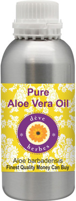 

Deve Herbes Pure Aloe Vera Oil (Aloe barbadensis) 100% Natural Therapeutic Grade(630 ml)