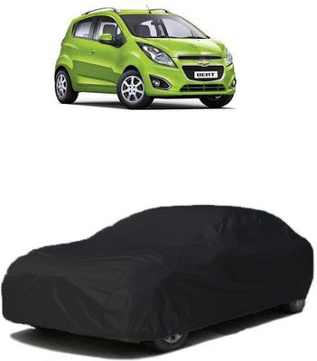 QualityBeast Car Cover For Chevrolet Beat (Without Mirror Pockets)(Black)