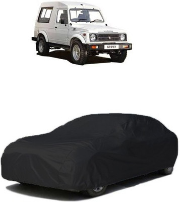QualityBeast Car Cover For Maruti Suzuki Gypsy King (Without Mirror Pockets)(Black)