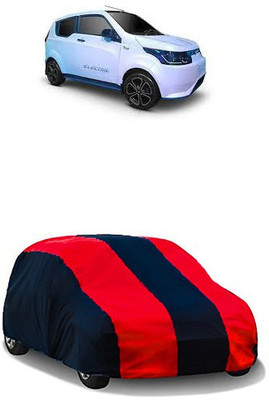 QualityBeast Car Cover For Mahindra e2o (Without Mirror Pockets)(Red, Black)