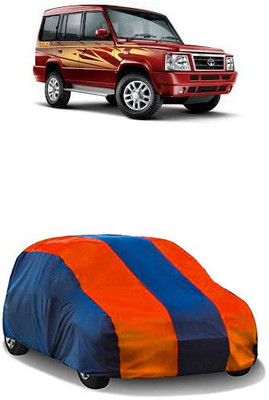 QualityBeast Car Cover For Tata Sumo Gold (Without Mirror Pockets)(Orange, Blue)