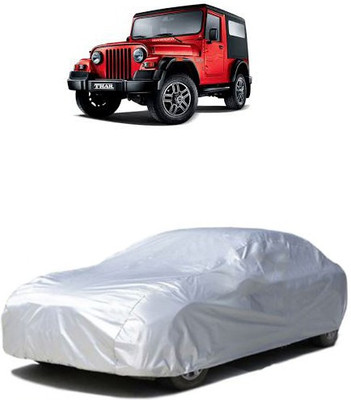 QualityBeast Car Cover For Mahindra Jeep (Without Mirror Pockets)(Silver)