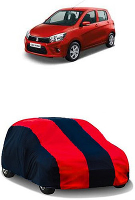 QualityBeast Car Cover For Maruti Suzuki Celerio (Without Mirror Pockets)(Red, Black)