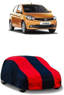 QualityBeast Car Cover For Tata Tiago (Without Mirror Pockets)(Red, Black)