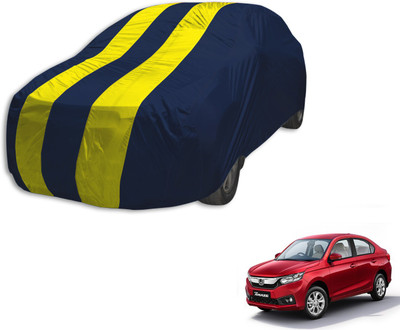 MOCKHE Car Cover For Honda Amaze (Without Mirror Pockets)(Blue, Yellow, For 2018 Models)