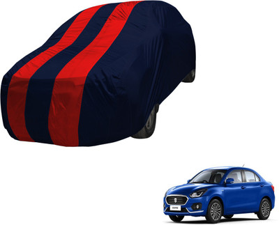 Auto Hub Car Cover For Maruti Suzuki Swift Dzire (Without Mirror Pockets)(Black, Red, For 2018 Models)