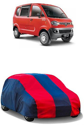 QualityBeast Car Cover For Mahindra Jeeto (Without Mirror Pockets)(Red, Blue)