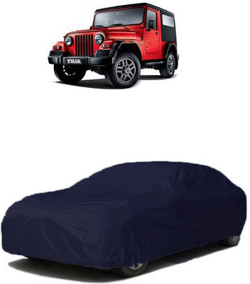 QualityBeast Car Cover For Mahindra Thar (Without Mirror Pockets)(Blue)
