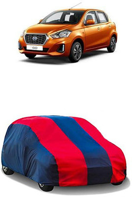 QualityBeast Car Cover For Datsun Go (Without Mirror Pockets)(Red, Blue)
