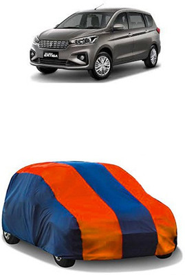 QualityBeast Car Cover For Maruti Suzuki Ertiga (Without Mirror Pockets)(Orange, Blue)