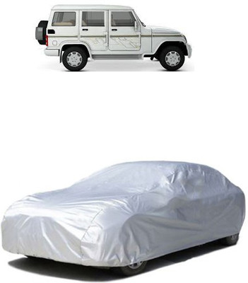 QualityBeast Car Cover For Mahindra Bolero (Without Mirror Pockets)(Silver)
