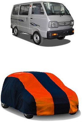 QualityBeast Car Cover For Maruti Suzuki Omni (Without Mirror Pockets)(Orange, Black)