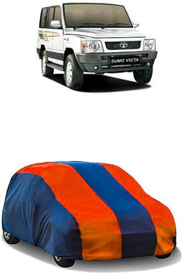 QualityBeast Car Cover For Tata Sumo Victa (Without Mirror Pockets)(Orange, Blue)