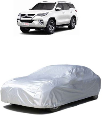 QualityBeast Car Cover For Toyota Fortuner (Without Mirror Pockets)(Silver)