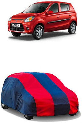 QualityBeast Car Cover For Maruti Suzuki Alto 800 (Without Mirror Pockets)(Red, Blue)