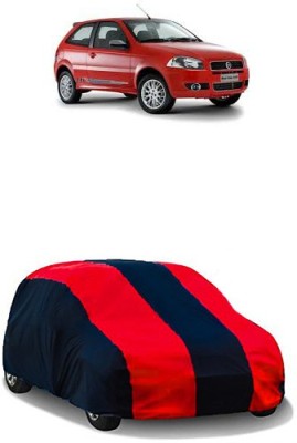 QualityBeast Car Cover For Fiat Palio NV (Without Mirror Pockets)(Red, Black)
