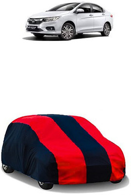 QualityBeast Car Cover For Honda City ZX (Without Mirror Pockets)(Red, Black)