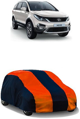 QualityBeast Car Cover For Tata Hexa (Without Mirror Pockets)(Orange, Black)