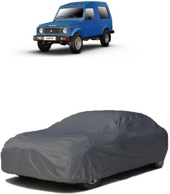 QualityBeast Car Cover For Maruti Suzuki Gypsy MG-410 (Without Mirror Pockets)(Grey)