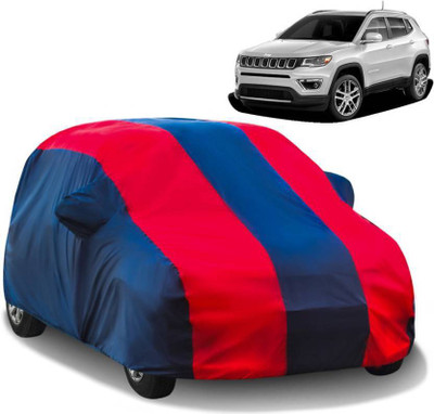 COVERPLANET Car Cover For Jeep Jeep (With Mirror Pockets)(Blue, Red)