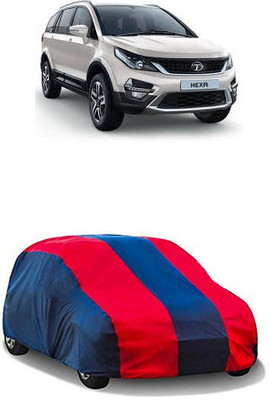QualityBeast Car Cover For Tata Hexa (Without Mirror Pockets)(Red, Blue)