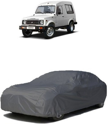 QualityBeast Car Cover For Maruti Suzuki Gypsy (Without Mirror Pockets)(Grey)