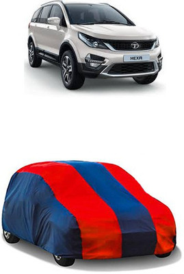 QualityBeast Car Cover For Tata Hexa (Without Mirror Pockets)(Maroon, Blue)