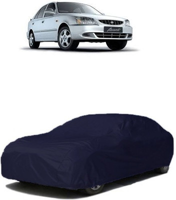 QualityBeast Car Cover For Hyundai Accent (Without Mirror Pockets)(Blue)