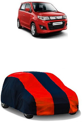 QualityBeast Car Cover For Maruti Suzuki WagonR Stingray (Without Mirror Pockets)(Maroon, Black)