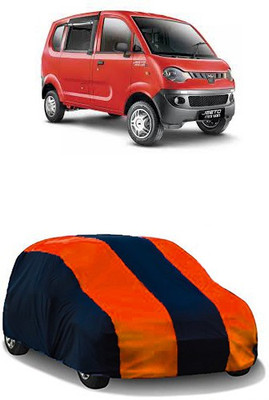 QualityBeast Car Cover For Mahindra Jeeto (Without Mirror Pockets)(Orange, Black)