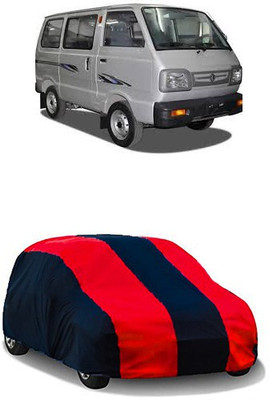 QualityBeast Car Cover For Maruti Suzuki Omni (Without Mirror Pockets)(Red, Black)