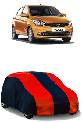 QualityBeast Car Cover For Tata Tiago (Without Mirror Pockets)(Maroon, Black)