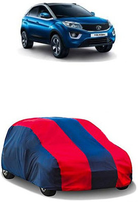 QualityBeast Car Cover For Tata Nexon (Without Mirror Pockets)(Red, Blue)