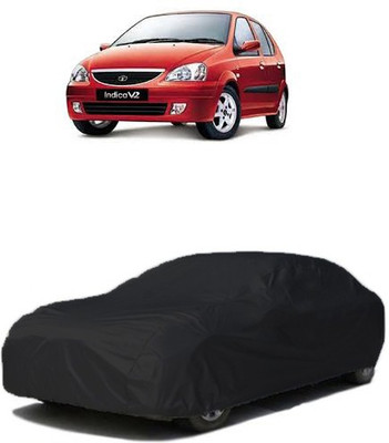 QualityBeast Car Cover For Tata Indica V2 (Without Mirror Pockets)(Black)