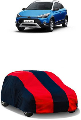 QualityBeast Car Cover For Hyundai i20 Active (Without Mirror Pockets)(Red, Black)