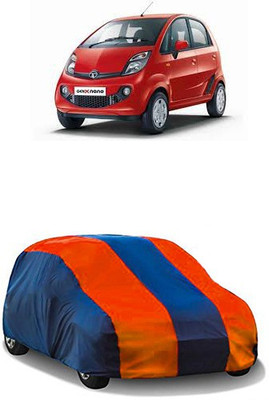 QualityBeast Car Cover For Tata Nano Genx (Without Mirror Pockets)(Orange, Blue)
