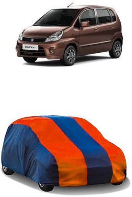 QualityBeast Car Cover For Maruti Suzuki Zen Estilo (Without Mirror Pockets)(Orange, Blue)