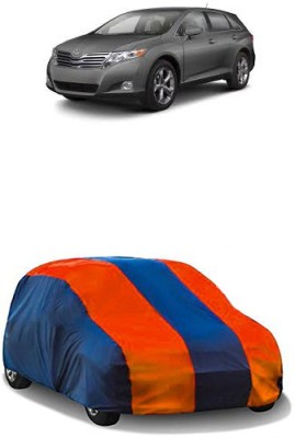 QualityBeast Car Cover For Toyota Venza (Without Mirror Pockets)(Orange, Blue)